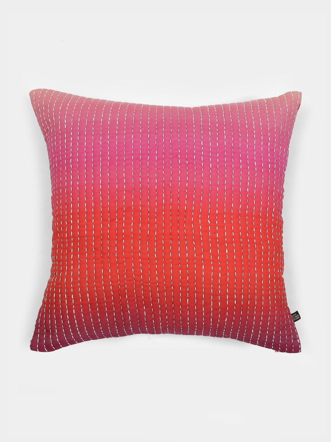 

Ritu Kumar Pink & Red Striped Embroidered Square Cushion Covers