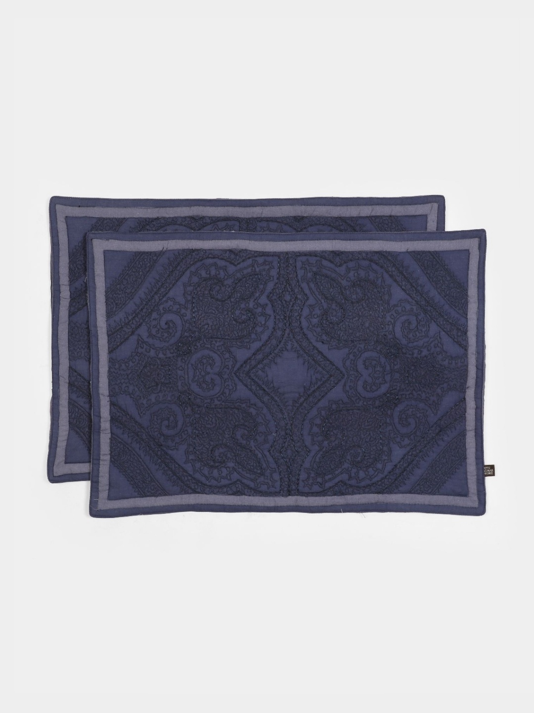 

Ritu Kumar Blue 2 Pieces Printed Rectangular Table Placemats