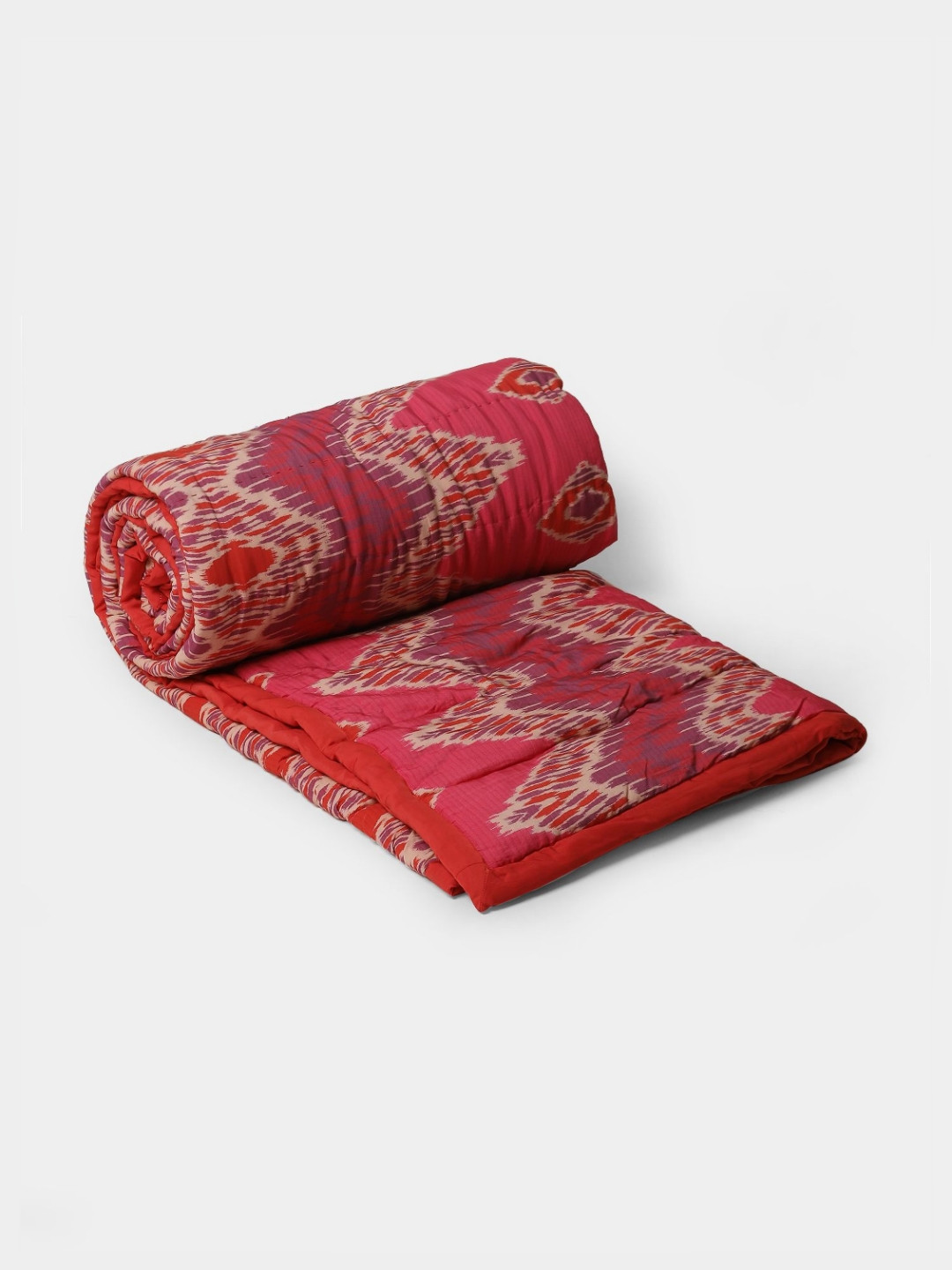 

Ritu Kumar Pink & Beige Ethnic Motifs Printed AC Room 110 GSM Single Bed Quilt