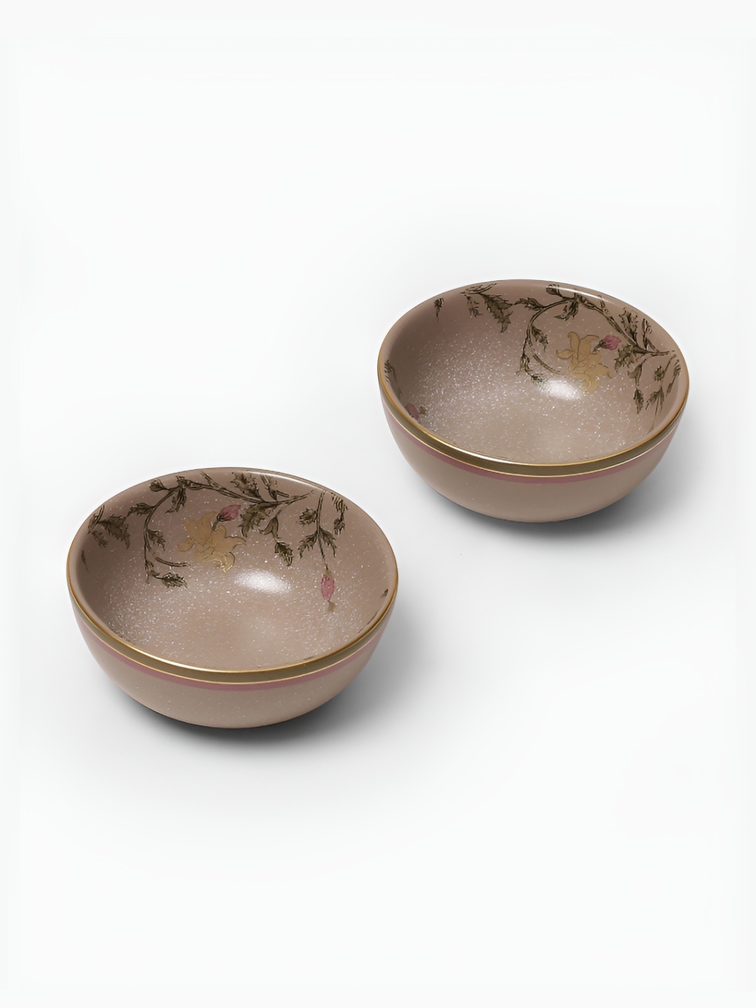 

Ritu Kumar Brown 2 Pieces Printed Serving Bowl