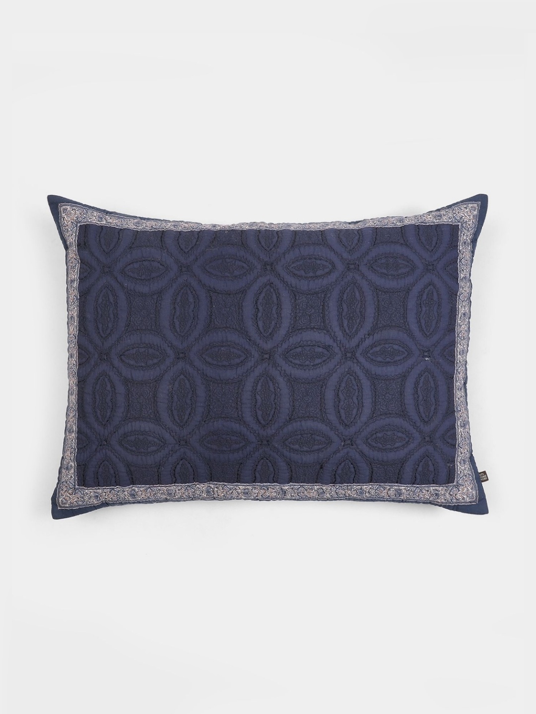 

Ritu Kumar Blue & White Floral Printed Rectangle Cushion Cover