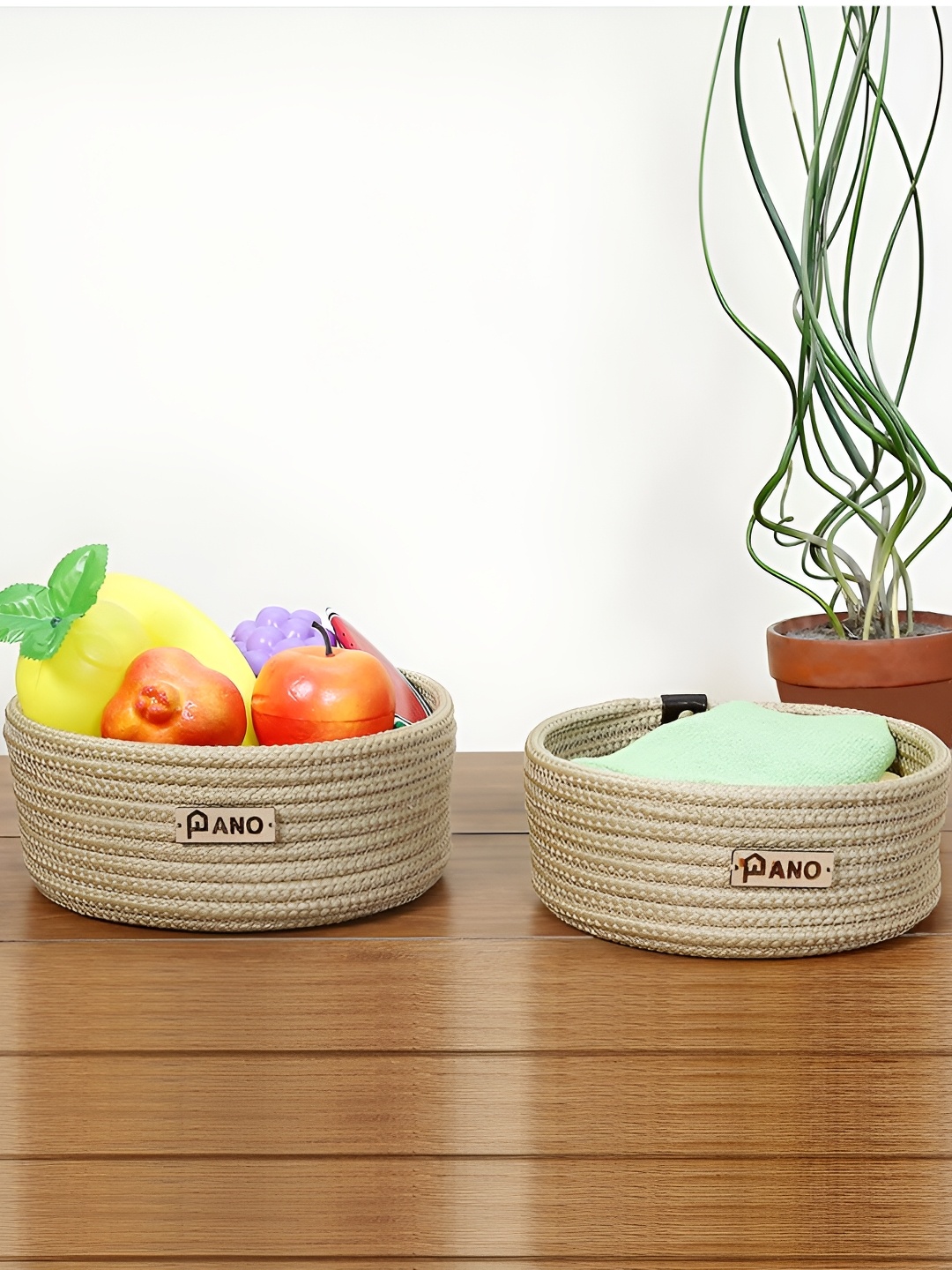 

Pano Beige 2 Pieces Regular Multi-Utility Organisers