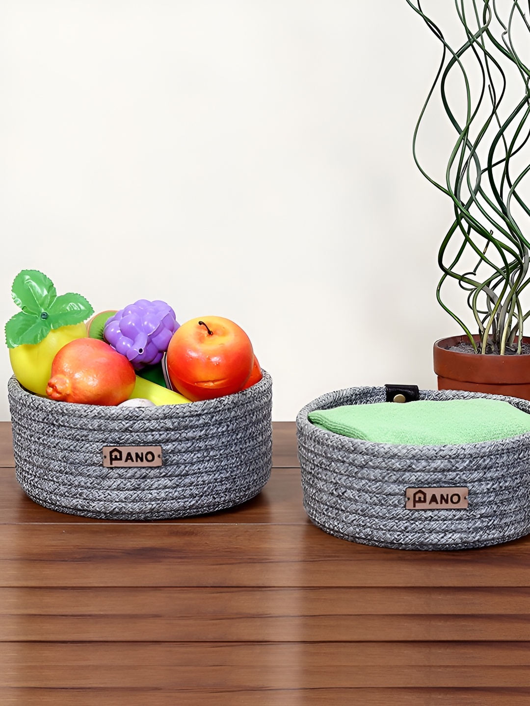 

Pano Charcoal 2 Pieces Regular Multi-Utility Organisers