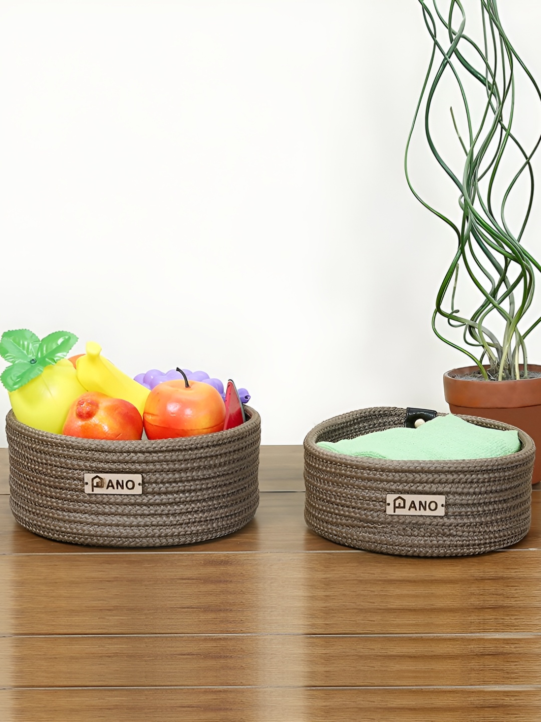 

Pano Brown 2 Pieces Regular Multi-Utility Organisers
