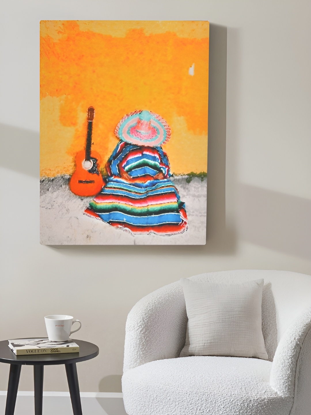 

EverHOME Blue & Red Printed Wooden Wall Paintings
