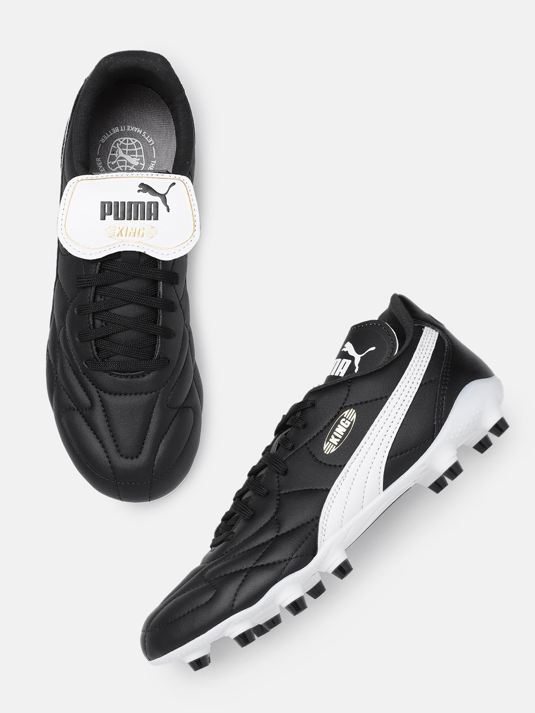 

Puma Unisex KING TOP FG/AG Football Shoes, Black