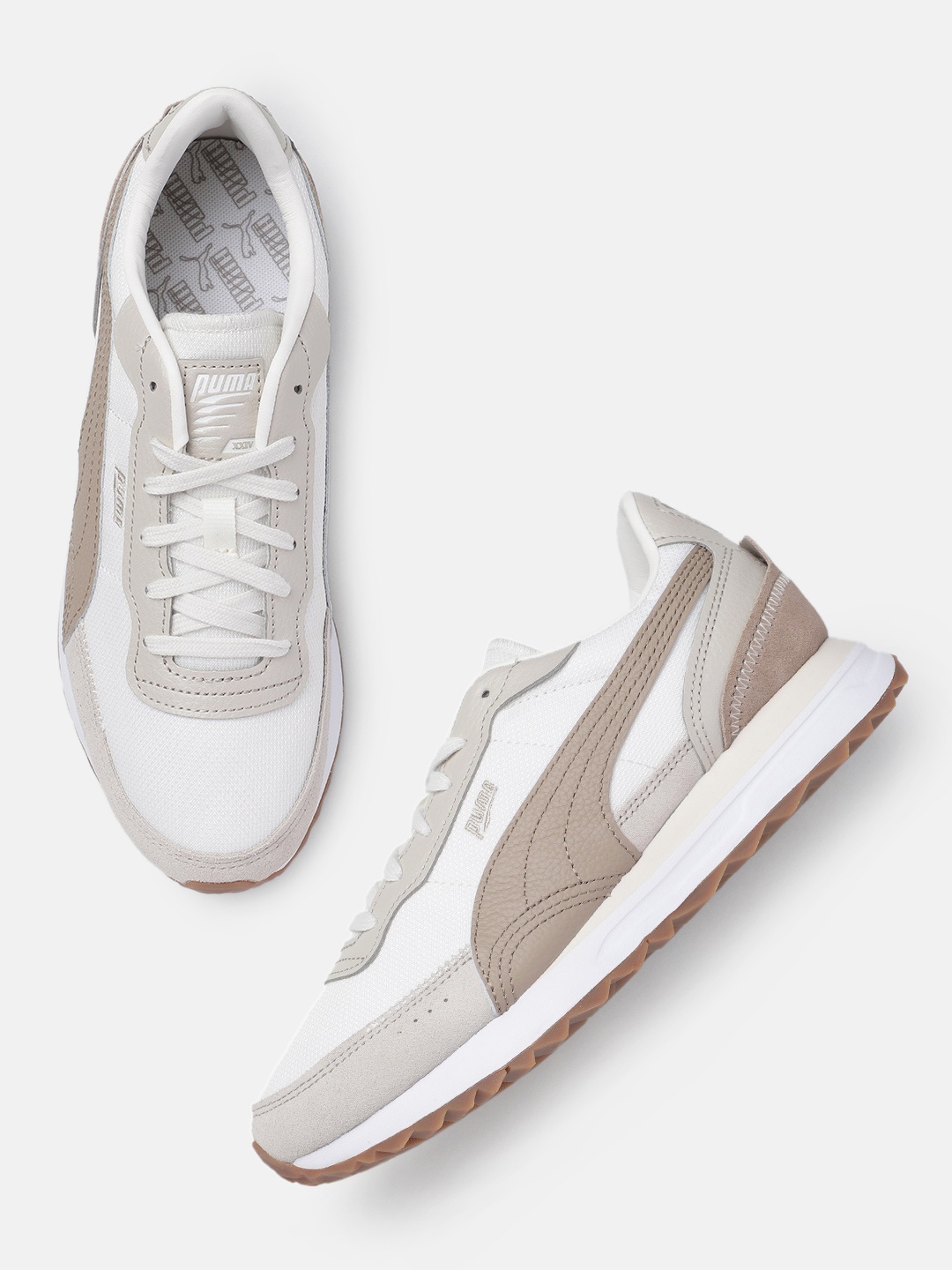 

Puma Unisex Road Rider Lux Sneakers, White