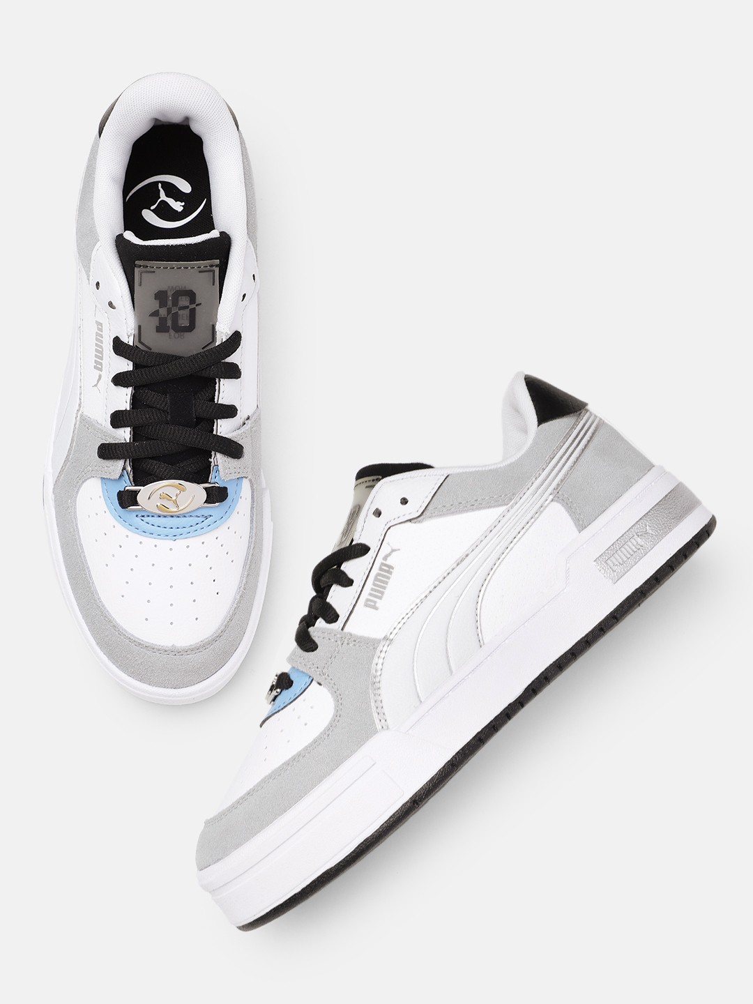 

Puma Unisex Perforated CA Pro The Ghost Trophy Leather Sneakers, White