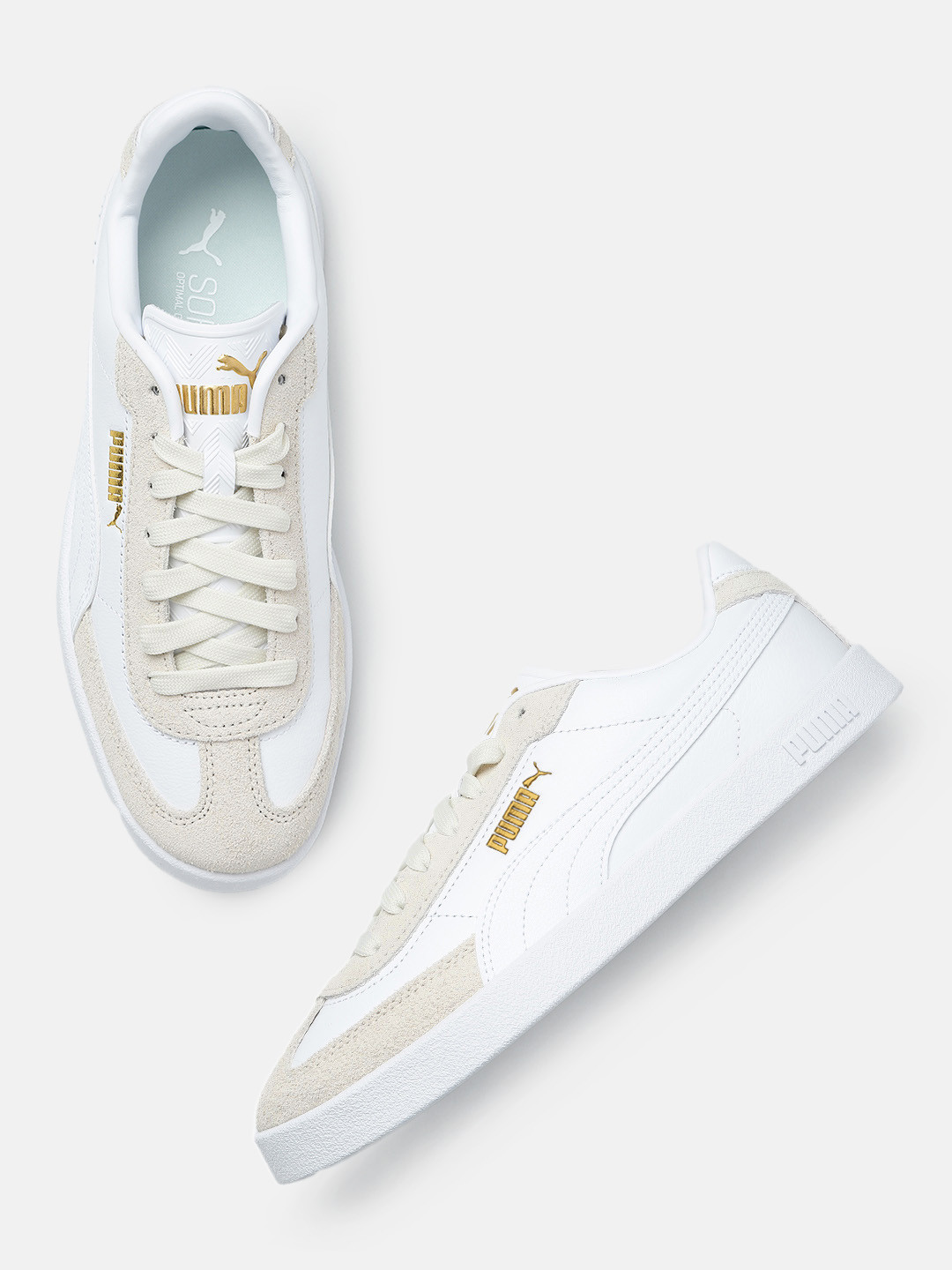 

Puma Unisex Club II Era Colourblocked Sneakers, White