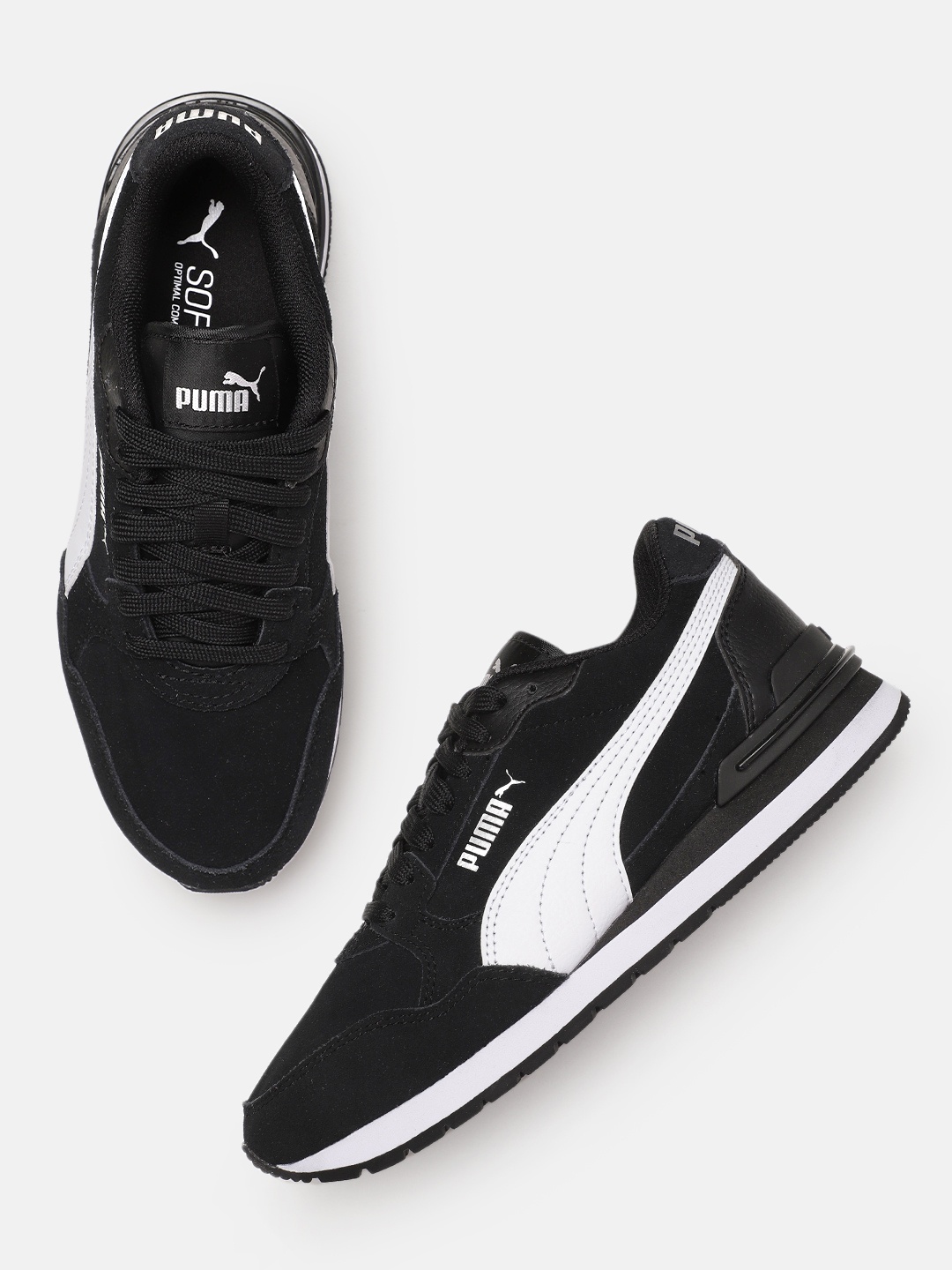 

Puma Unisex Suede ST Runner v4 Sneakers, Black