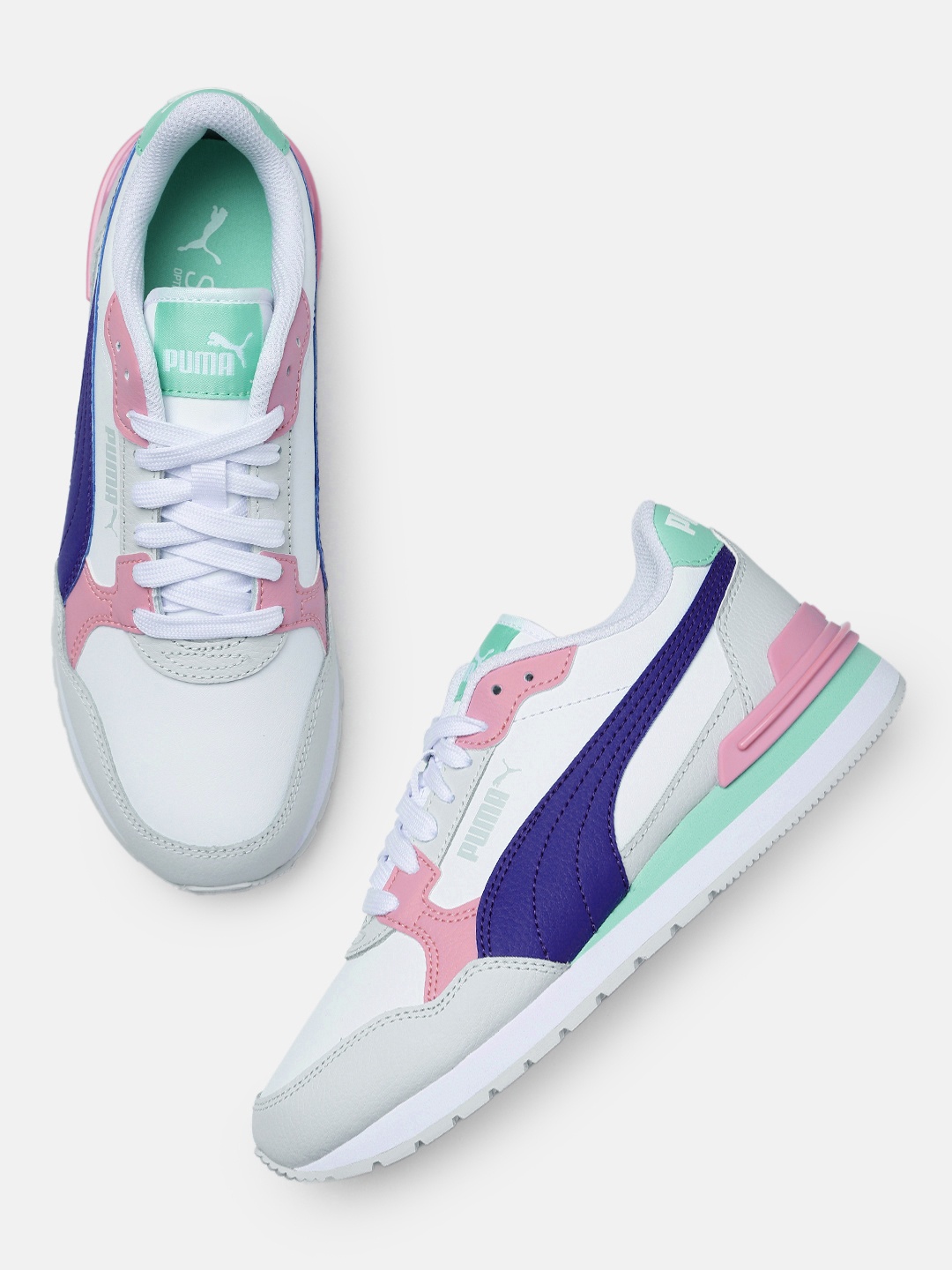 

Puma Unisex ST Runner v4 Leather Sneakers, Multi