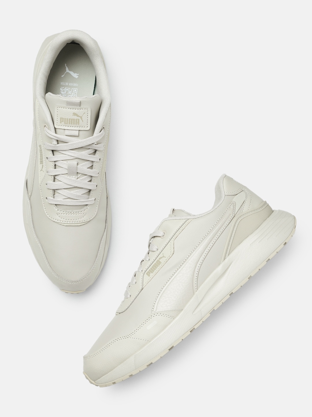 

Puma Unisex Runtamed Plus Sneakers, Beige