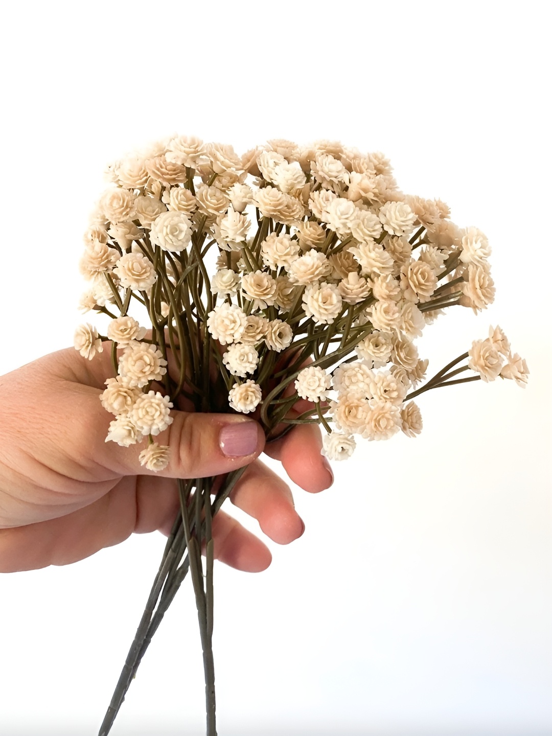 

XERGY Cream & Green 4 Pieces Gypsophilia Artificial Flowers