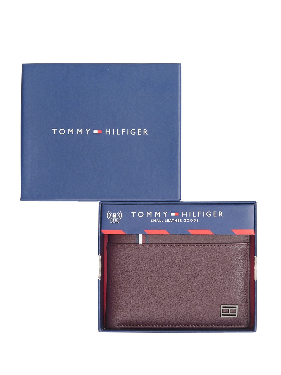

Tommy Hilfiger Men Leather Two Fold Wallet, Maroon