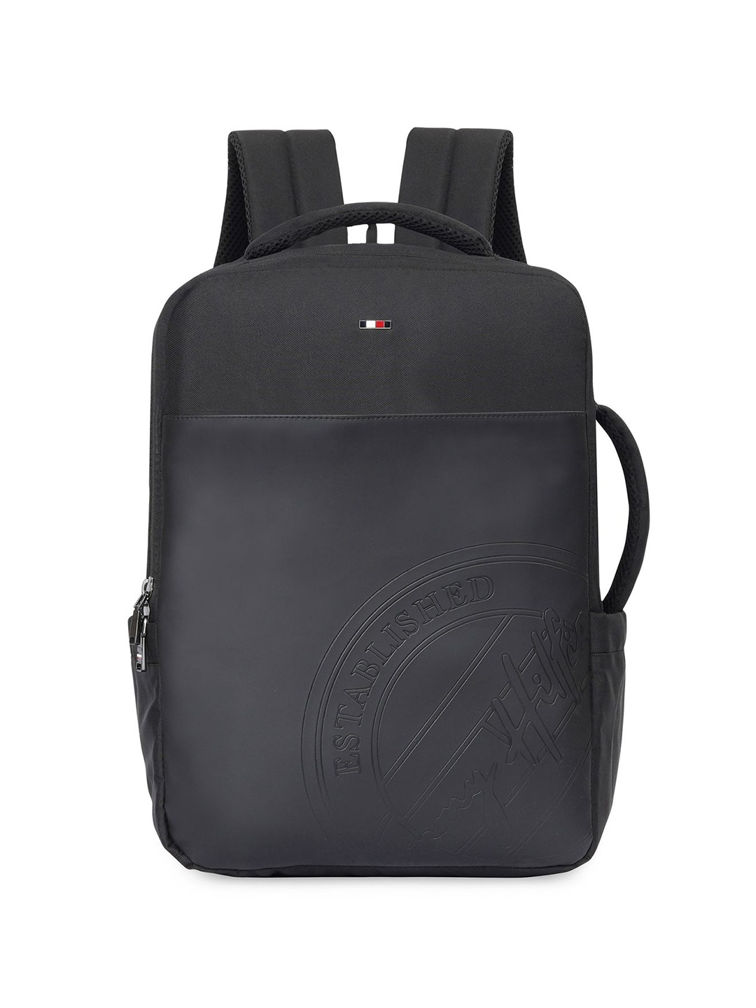 

Tommy Hilfiger Unisex Brand Logo Medium Laptop Backpack, Black