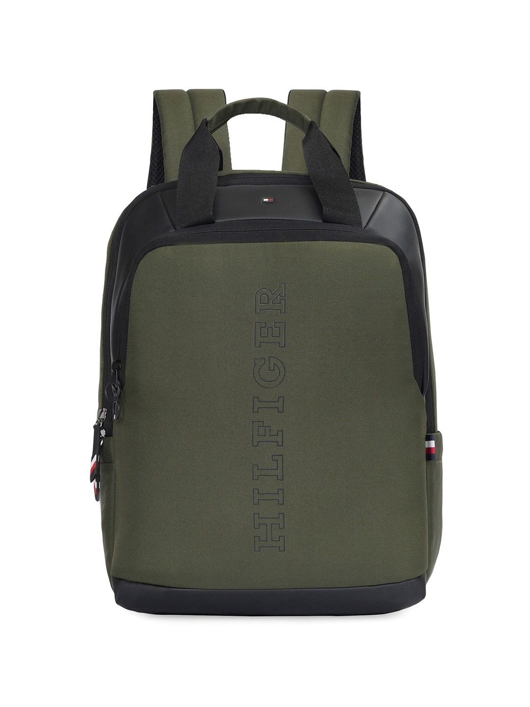 

Tommy Hilfiger Unisex Brand Logo Small Backpack, Olive