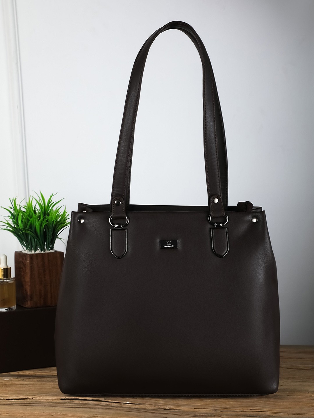 

K London Women Structured Shoulder Casual Bag, Brown