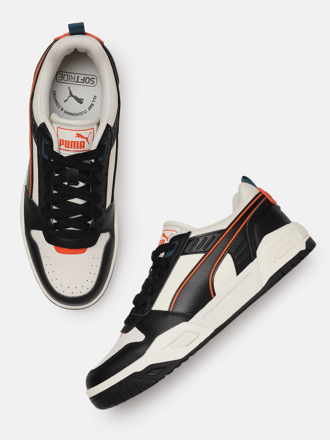 

Puma Unisex Perforated Leather RBD Tech Sneakers, Off white