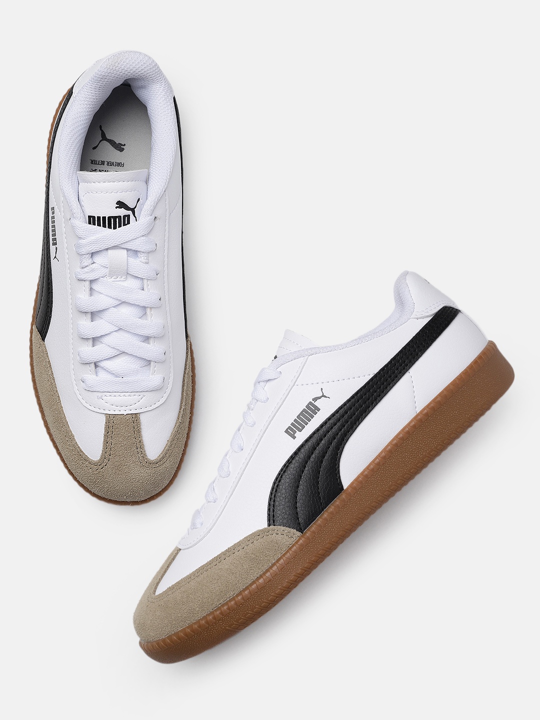 

Puma Unisex PUMA 9-T Textured Sneakers, White
