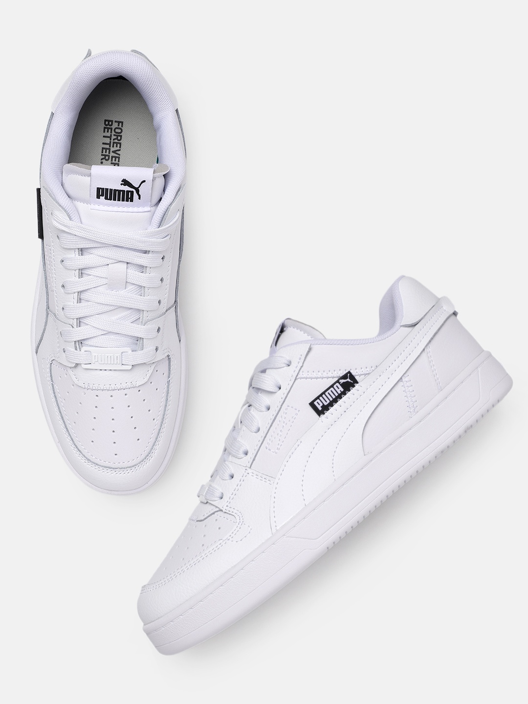 

Puma Unisex Caven 2.0 VTG Leather Sneakers, White