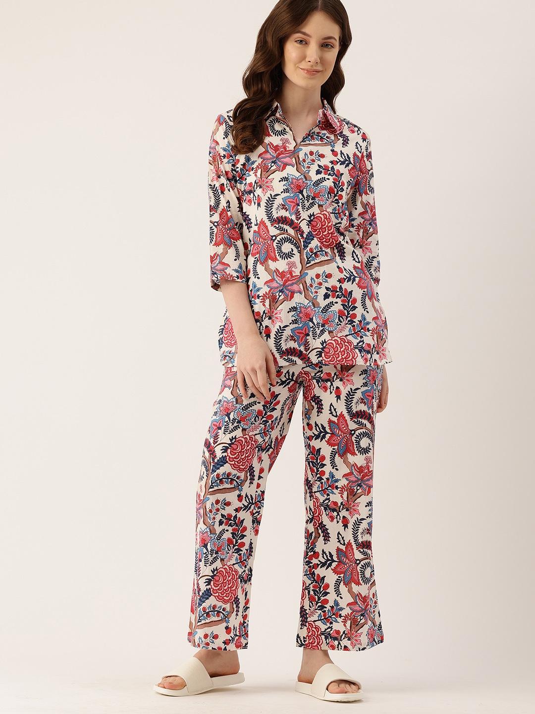 

ETC Floral Print Night Suit, Multi