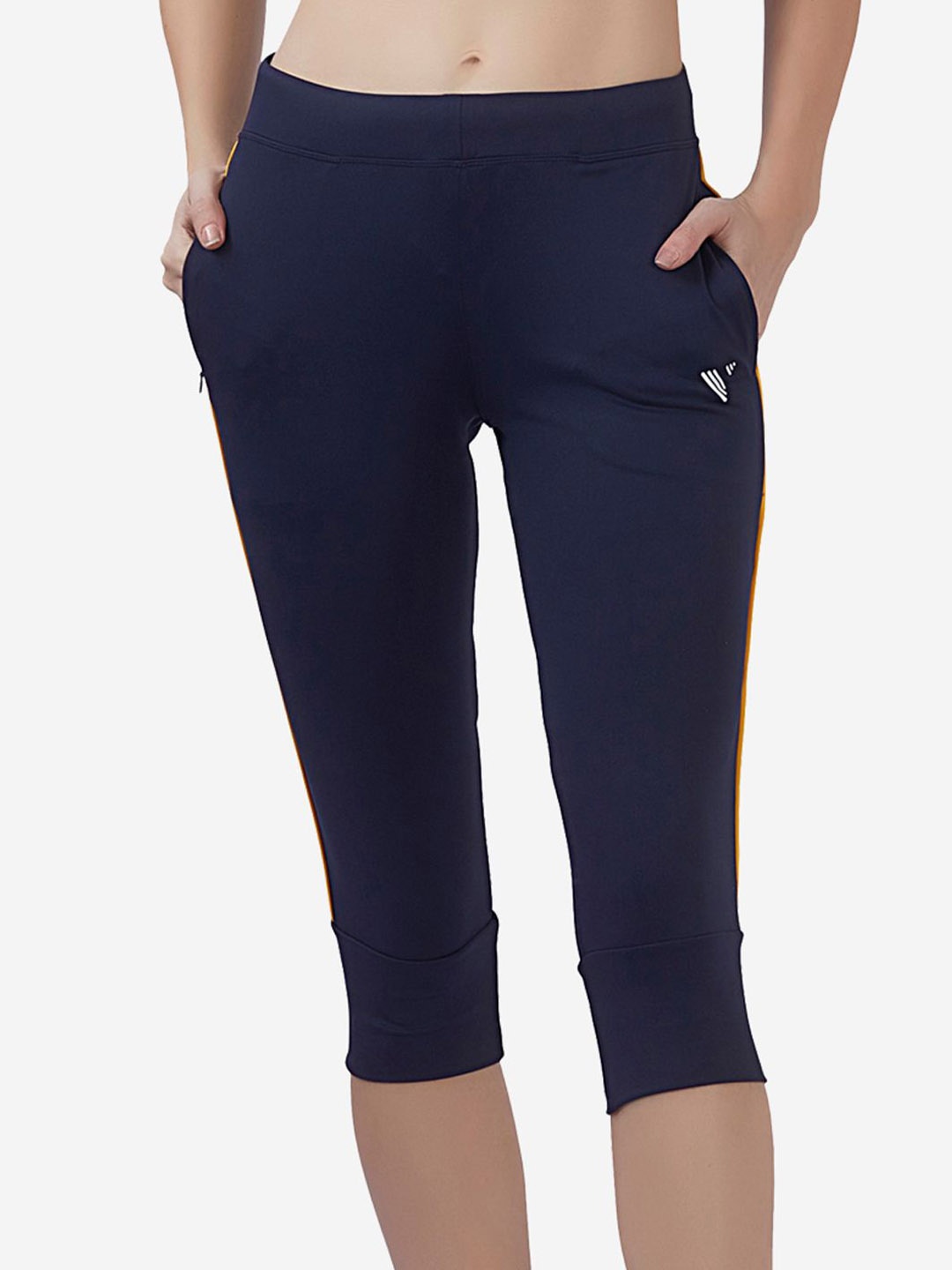 

VELOZ Three Fourth-Length Leggings, Navy blue