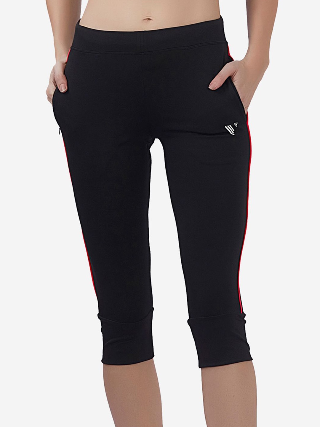 

VELOZ Three-Fourth Length Leggings, Black