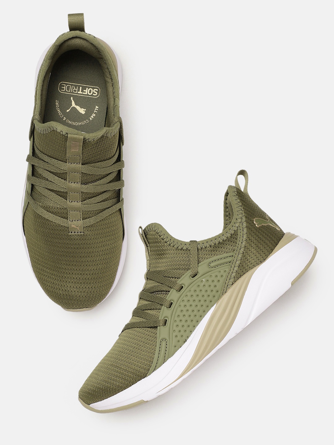 

Puma Women SOFTRIDE Sophia 2 Running Shoes, Olive