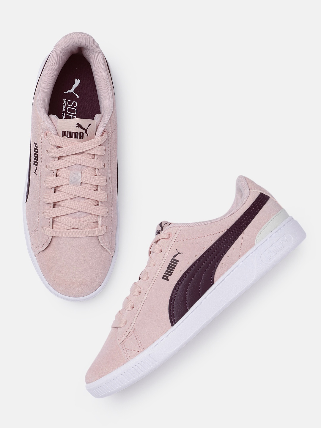 

Puma Women Vikky V3 Suede Sneakers, Pink