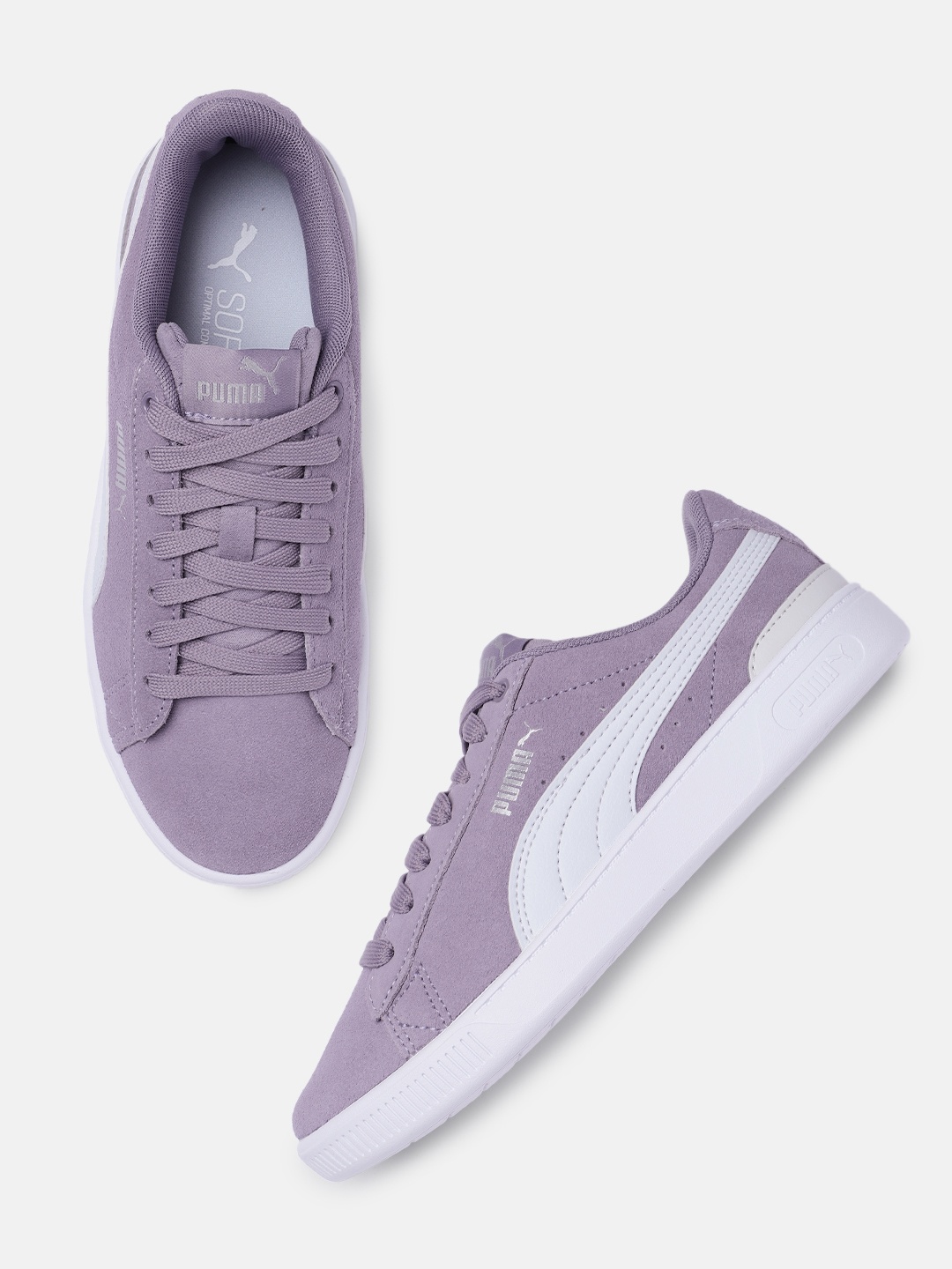 

Puma Women Vikky V3 Suede Sneakers, Purple