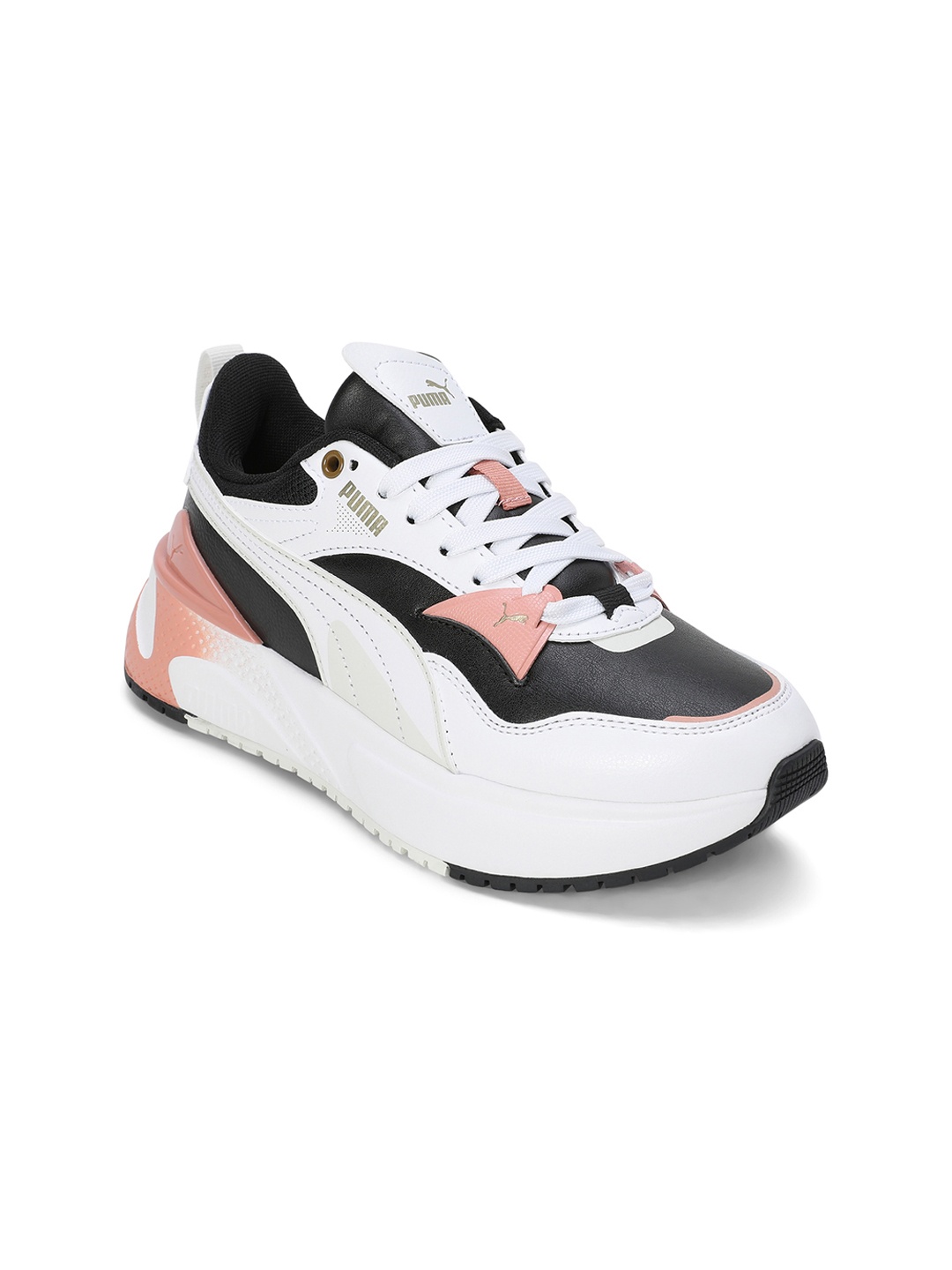 

Puma Women SOFTRIDE Orla Colourblocked Sneakers, Black