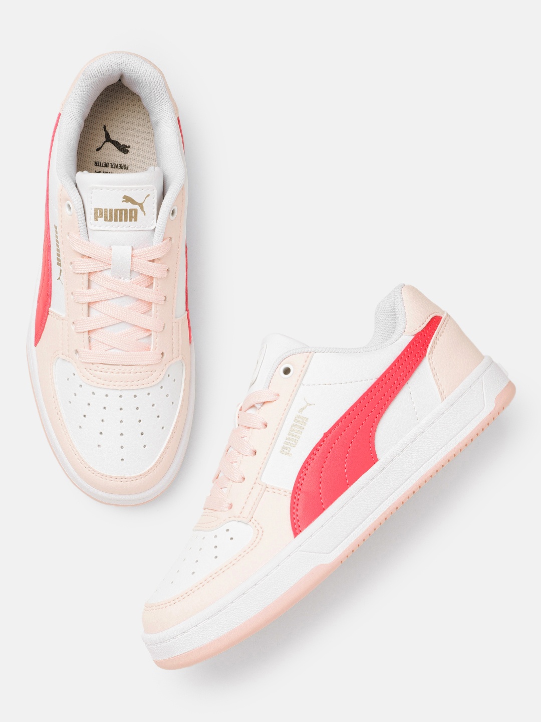 

Puma Women Caven 2.0 Colourblocked Sneakers, White