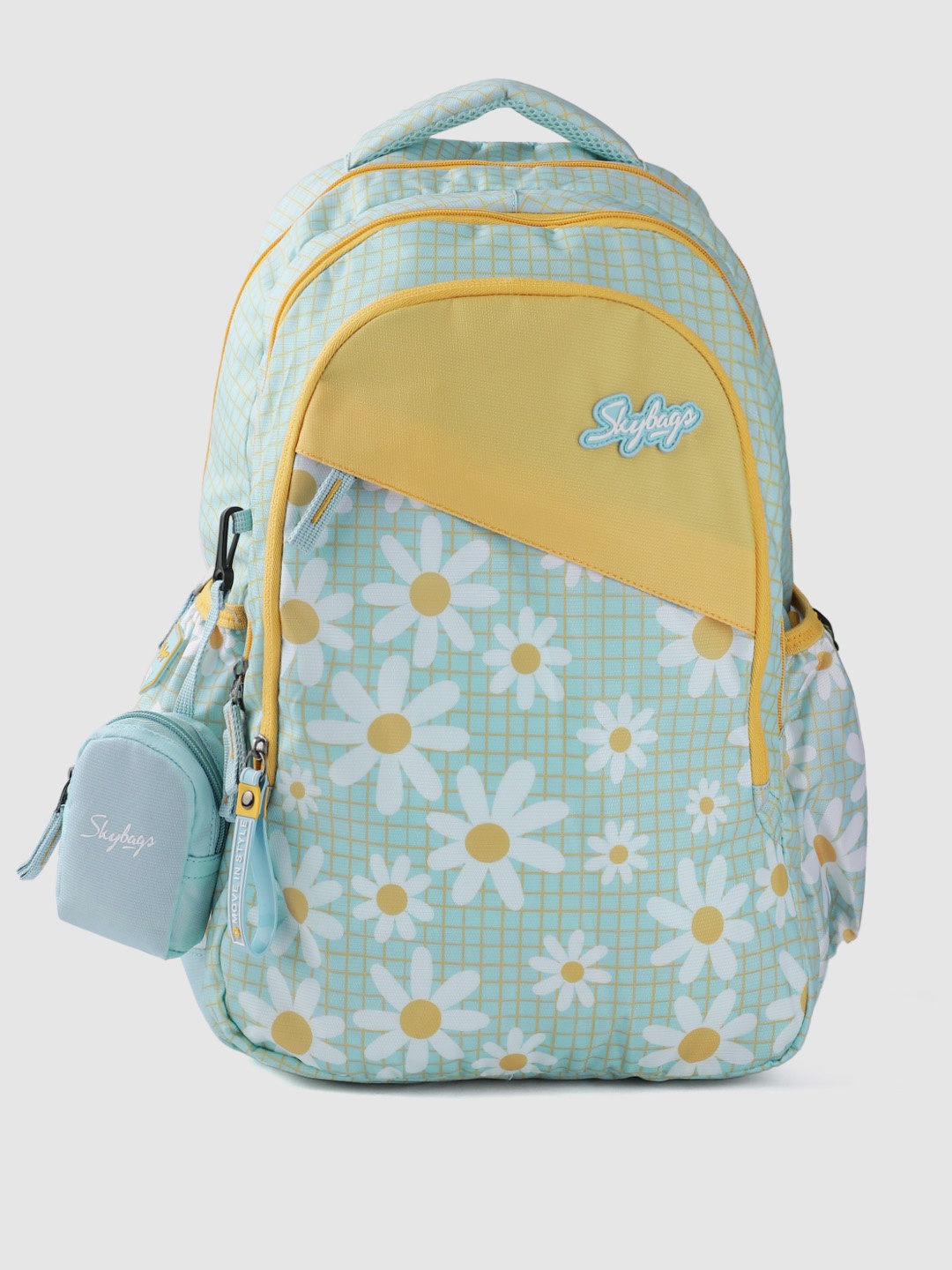 

Skybags Girls Graphic Print Backpack with Pouch, Blue