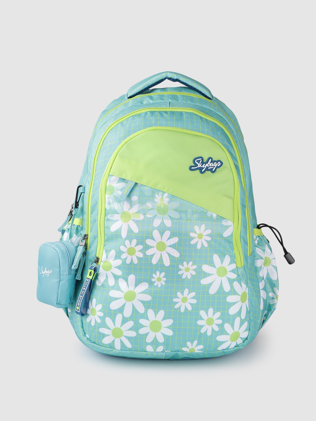 

Skybags Girls Floral Printed Backpack - 30 L, Green