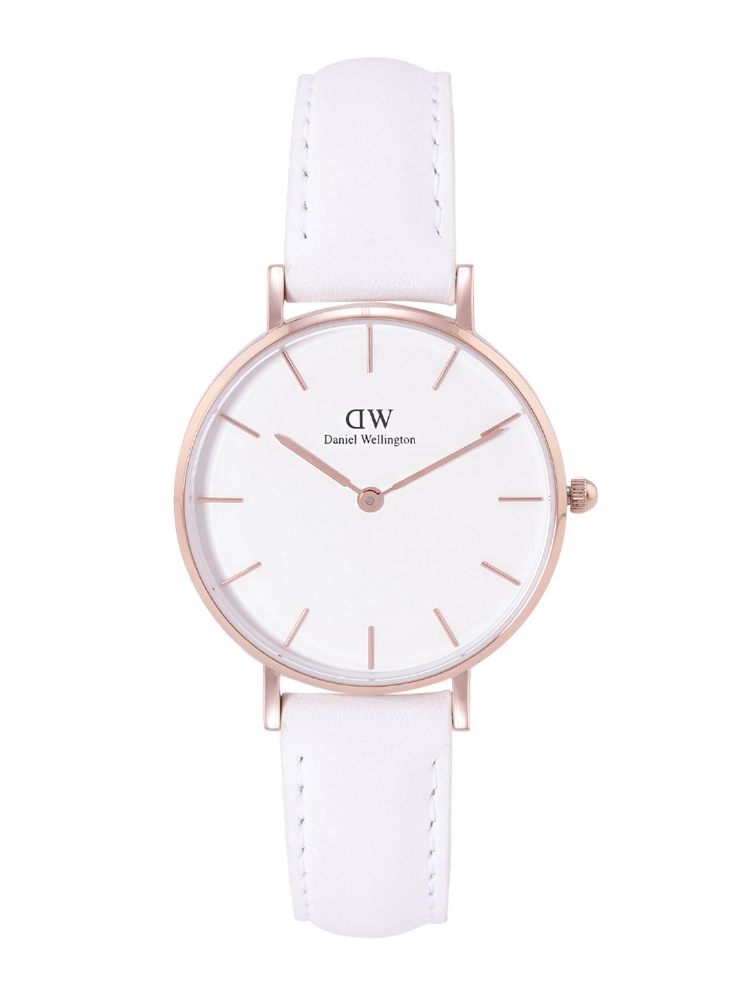

Daniel Wellington Women Leather Straps Analogue Watch DW00100189K, White