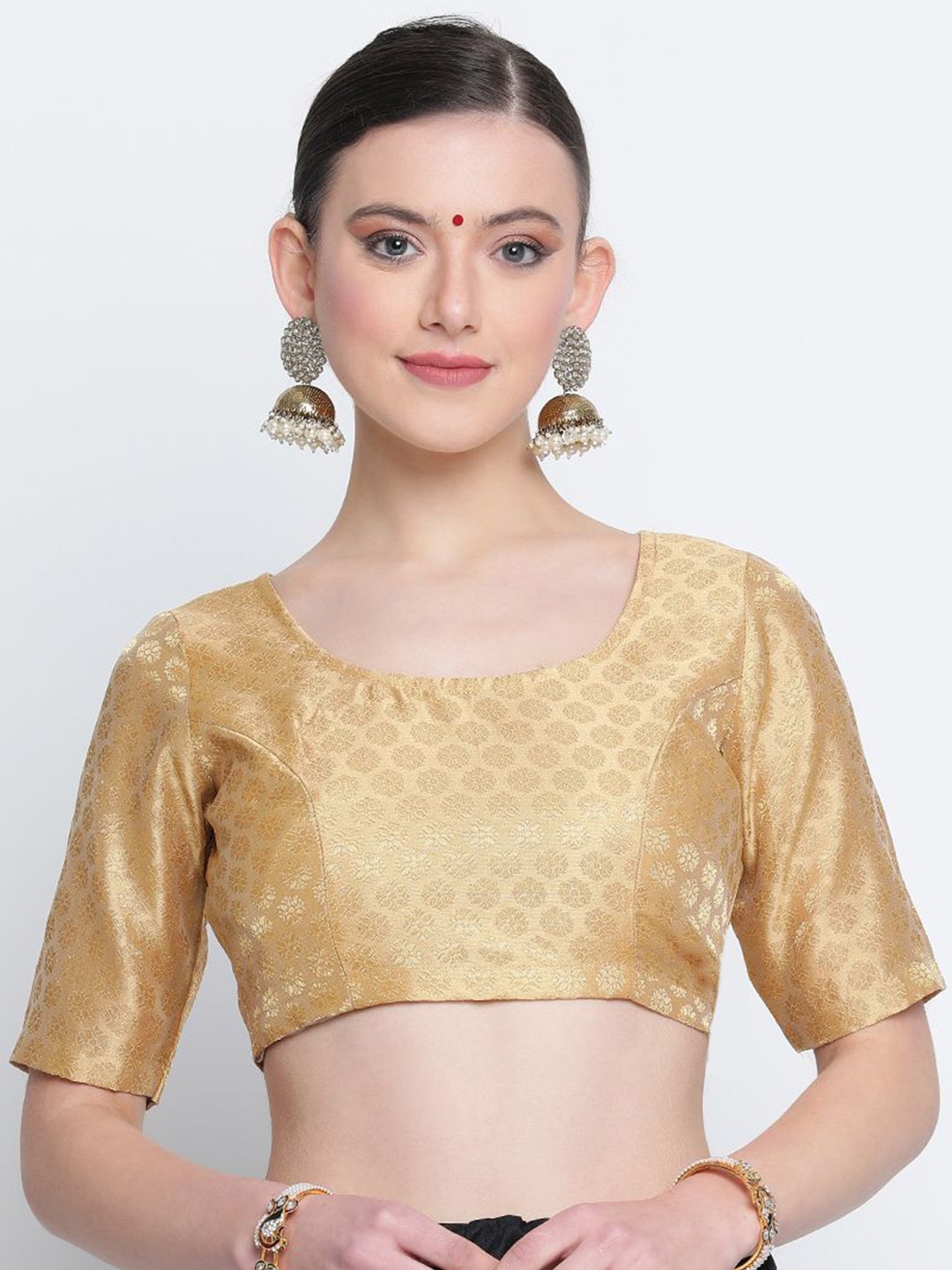 

studio rasa Crop Top, Gold