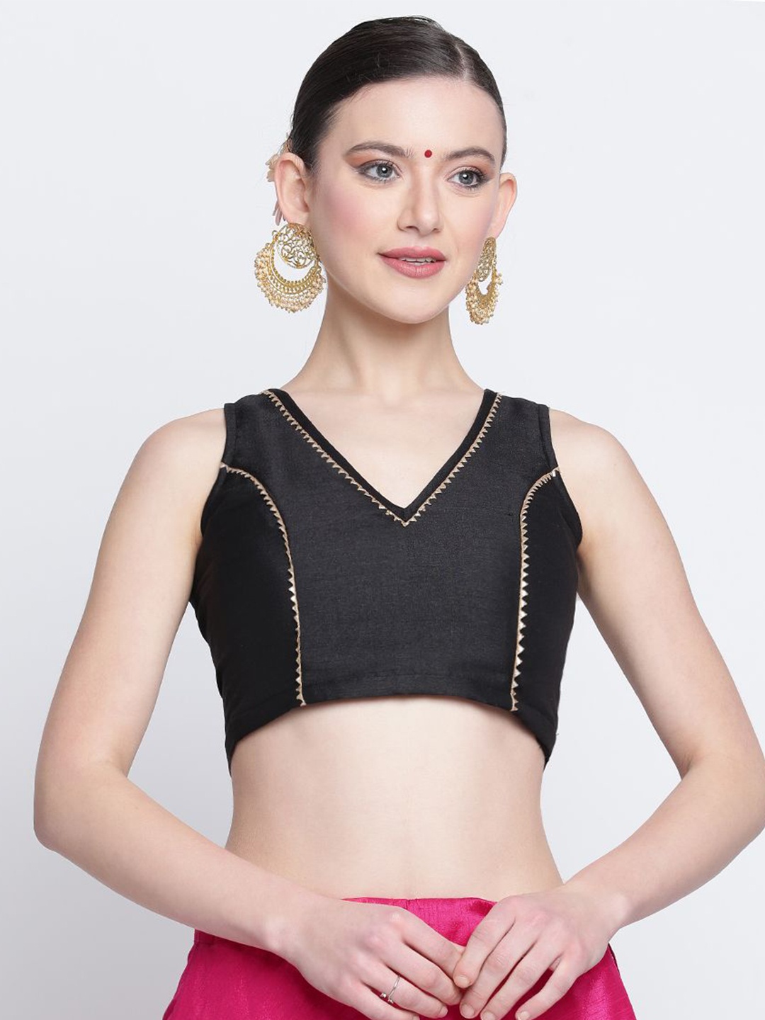 

studio rasa Bralette Crop Top, Black