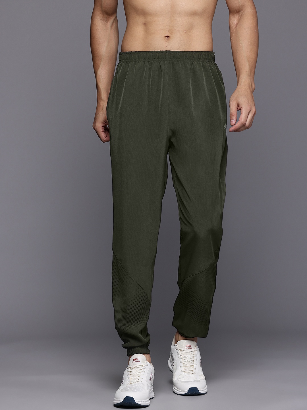 

HRX by Hrithik Roshan Men Rapid-Dry Running Joggers, Olive