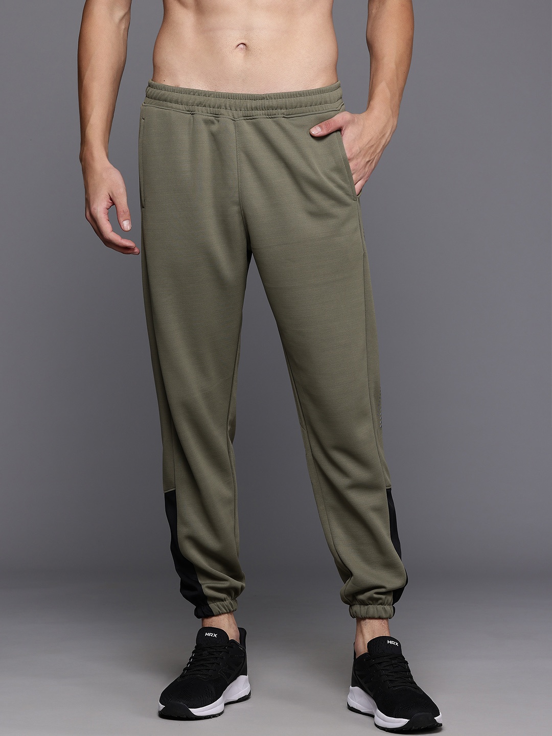 

HRX by Hrithik Roshan Men Rapid-Dry Running Joggers, Olive