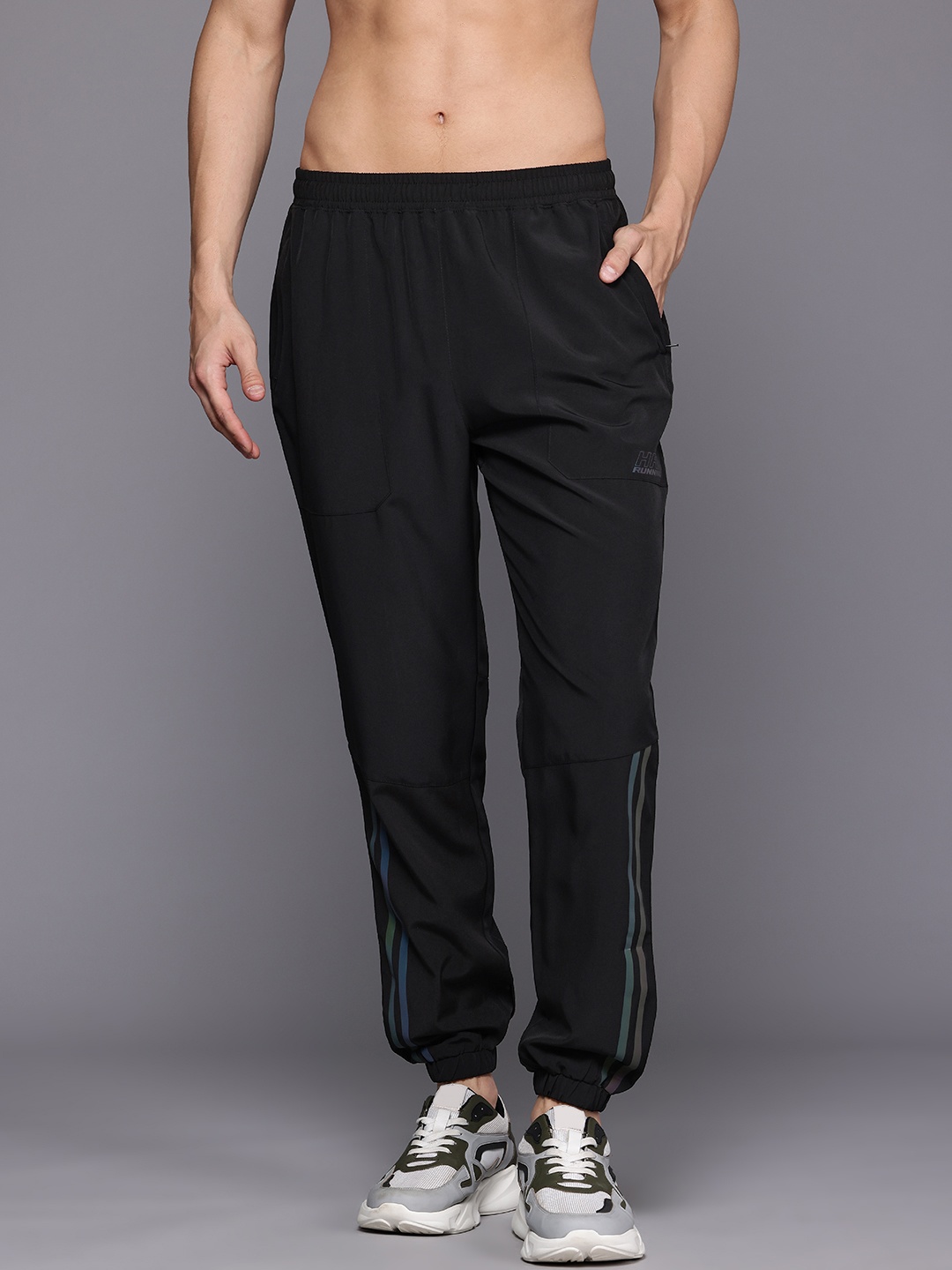 

HRX by Hrithik Roshan Men Running Track pants, Black