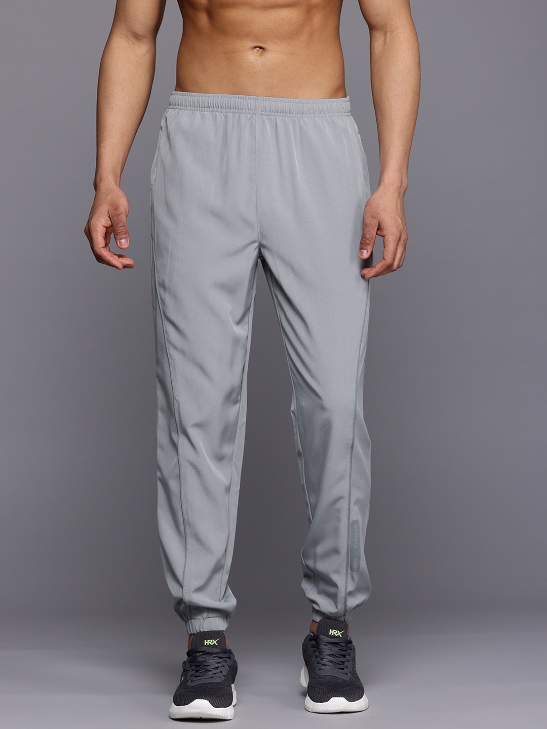 

HRX by Hrithik Roshan Men Running Rapid-Dry Jogger-Style Track Pants, Grey