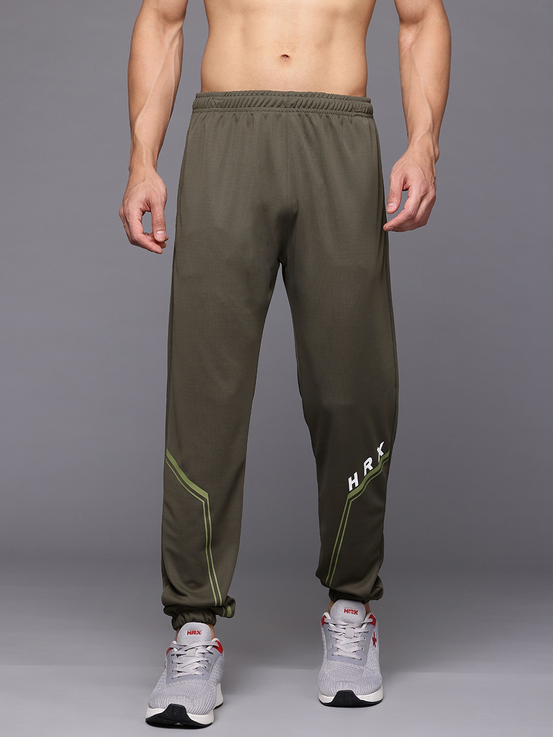 

HRX by Hrithik Roshan Men Rapid-Dry Training Joggers, Olive