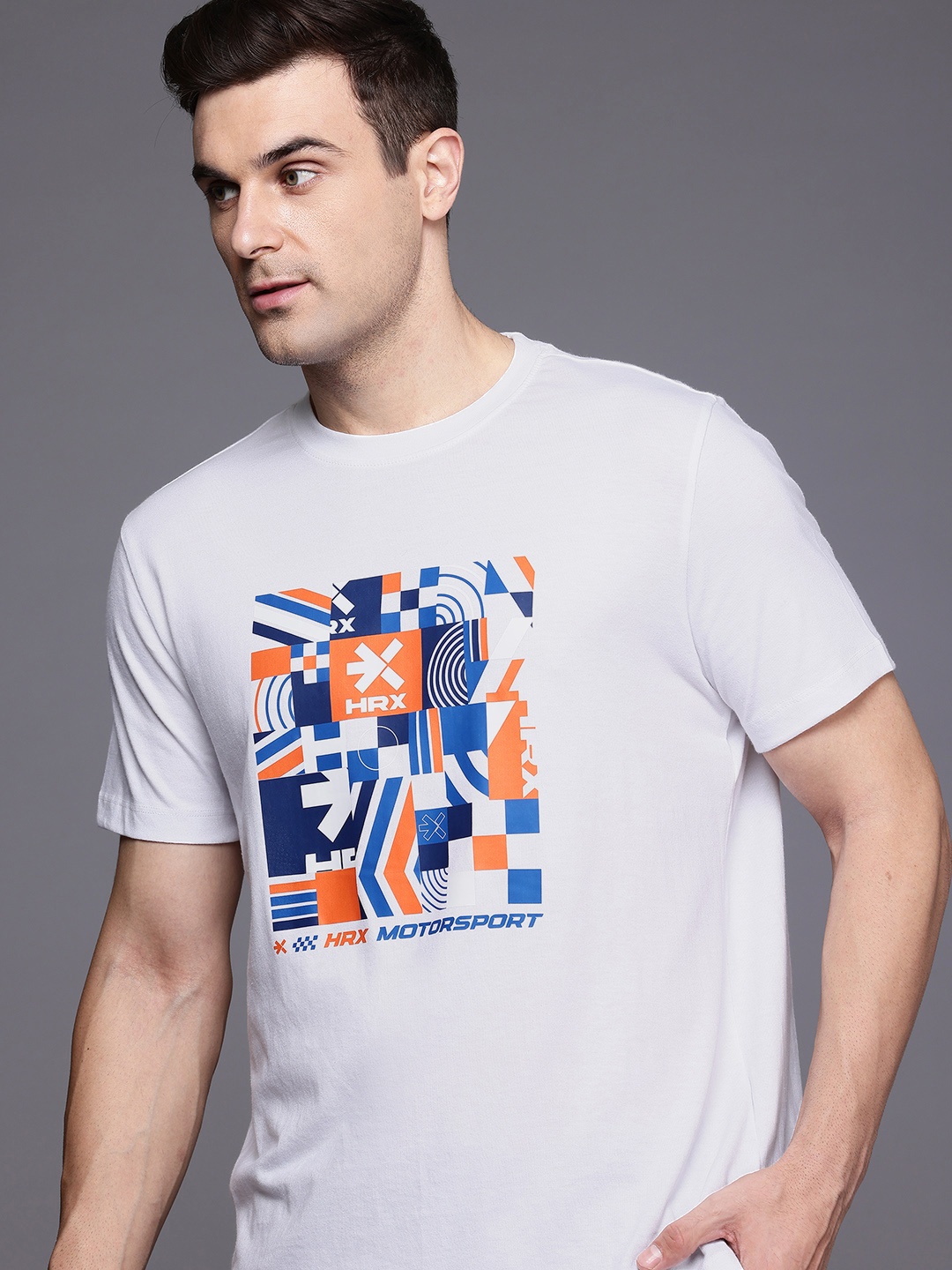 

HRX by Hrithik Roshan Men Printed T-shirt, White