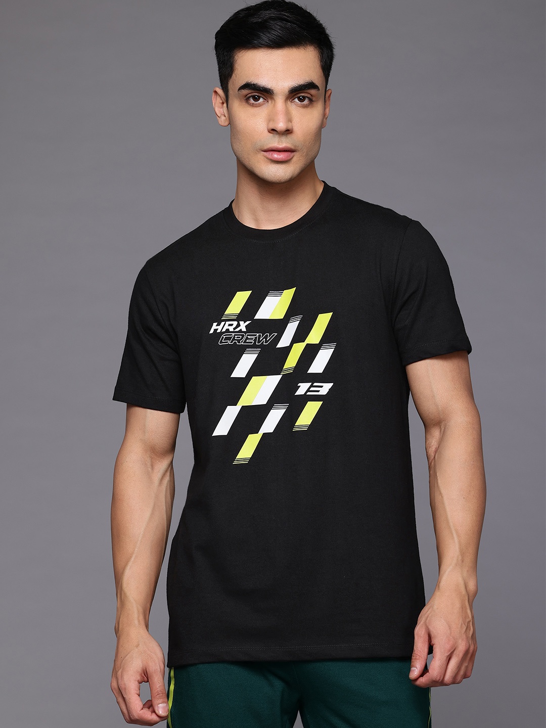 

HRX by Hrithik Roshan Printed Lifestyle T-Shirt, Black