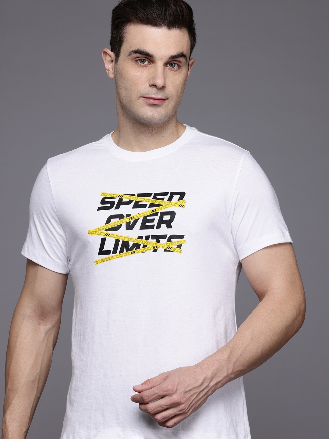 

HRX by Hrithik Roshan Men Typography Printed T-shirt, White