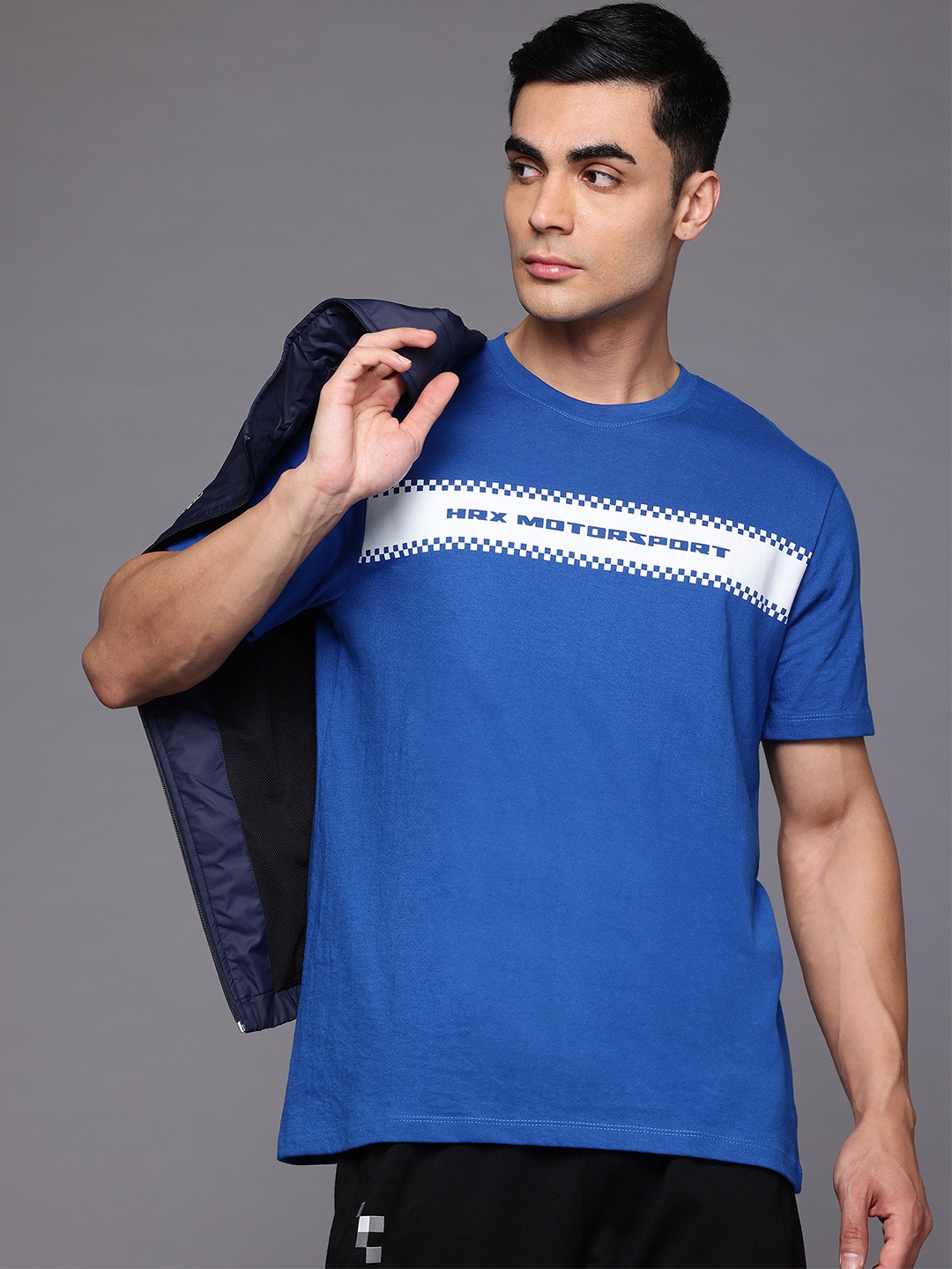 

HRX by Hrithik Roshan Printed Lifestyle T-Shirt, Blue