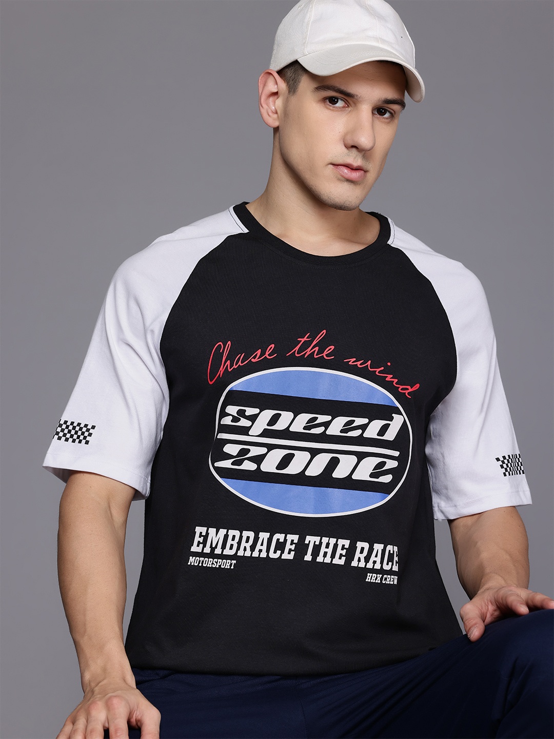 

HRX by Hrithik Roshan Printed Casual T-shirt, Black