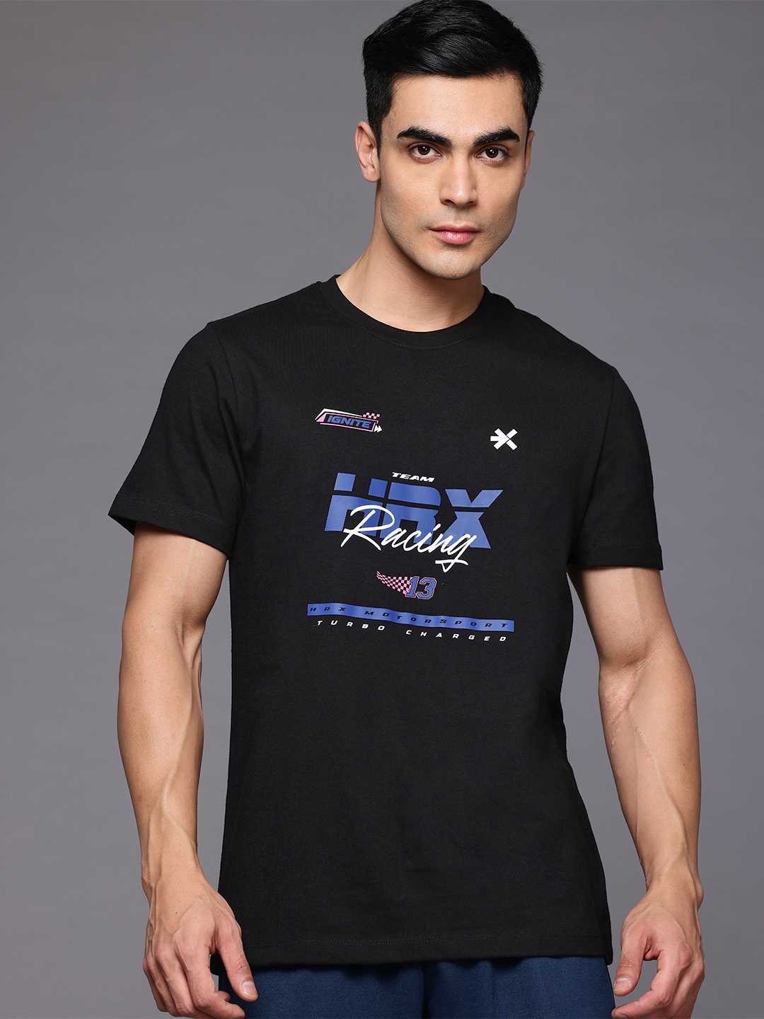 

HRX by Hrithik Roshan Printed Lifestyle T-Shirt, Black