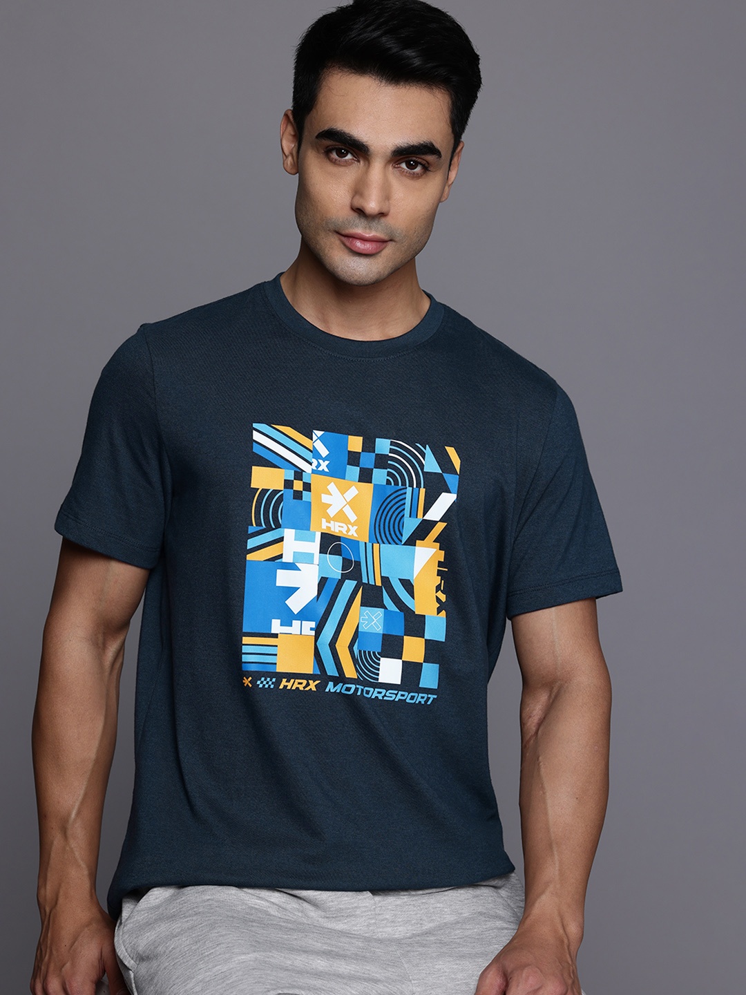 

HRX by Hrithik Roshan Printed Lifestyle T-Shirt, Teal