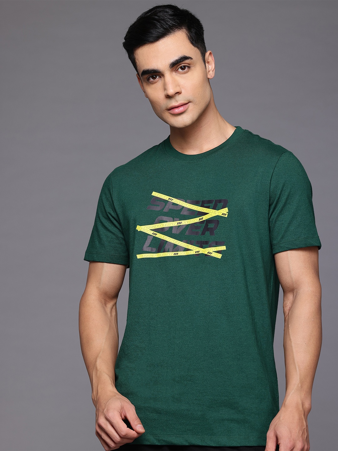 

HRX by Hrithik Roshan Typography T-shirt, Green